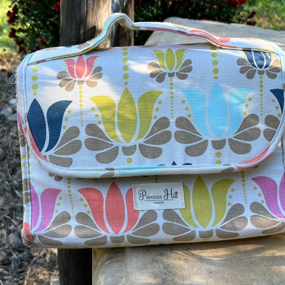 Primrose Hill London Lotus Flower Toiletry Travel Bag.